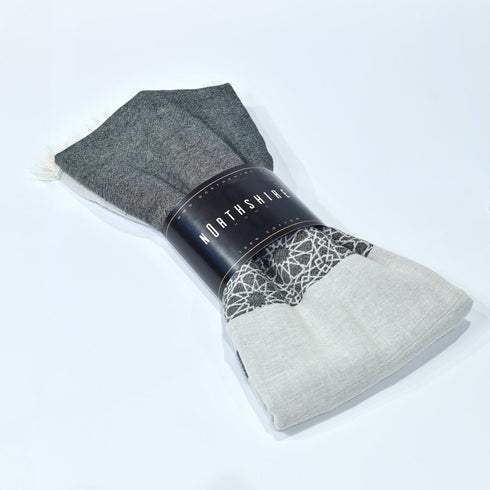 Buldan Turkish Towel Black White Floral Boho Softened Cotton Peshtamal Towel Minimalist Durable Bath Spa Poolside Towel Employee Gift