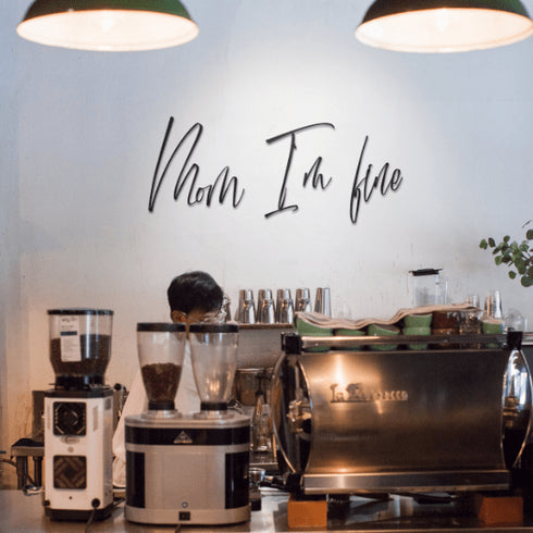 Mom Im Fine - Metal Wall Art