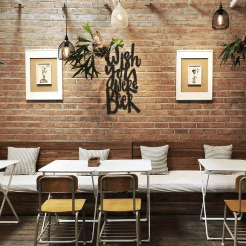 Wish You Were Beer- Metal Wall Art